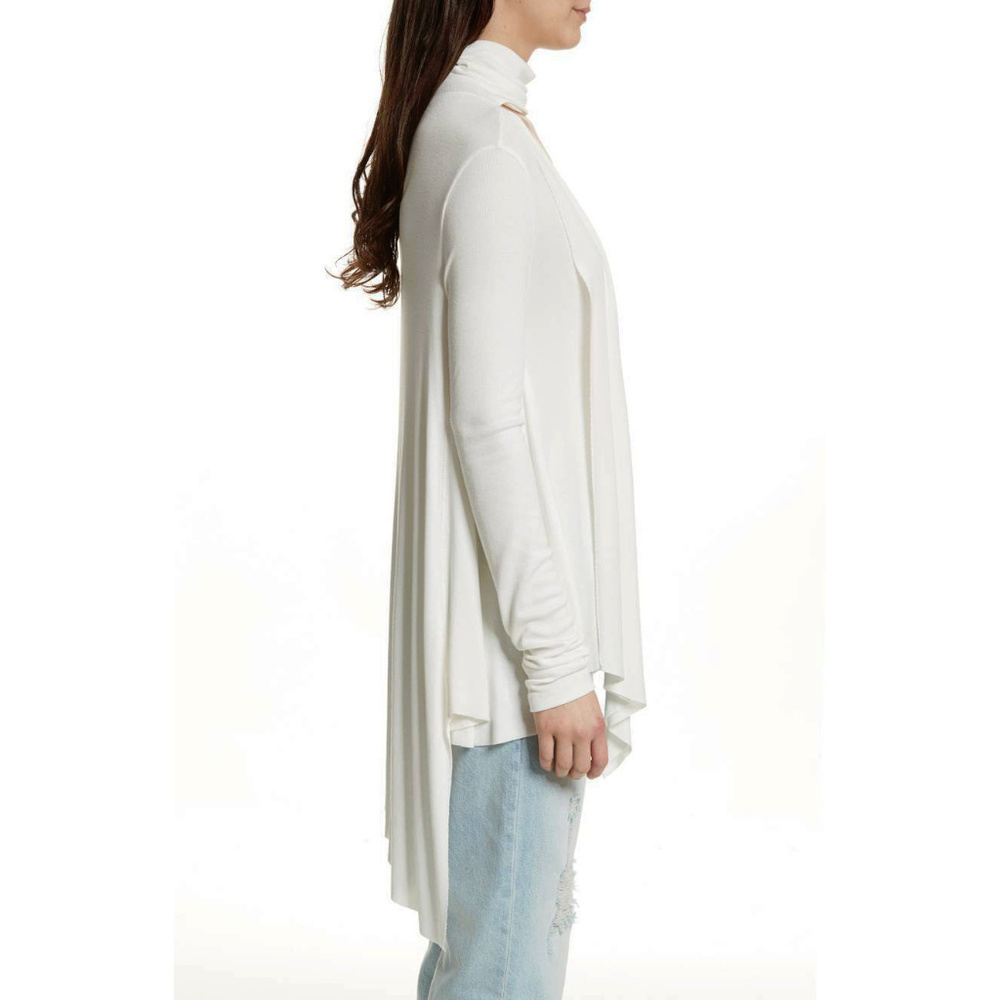 Free People Ivory Uptown Asymmetrical Top XS - Picture 2 of 7